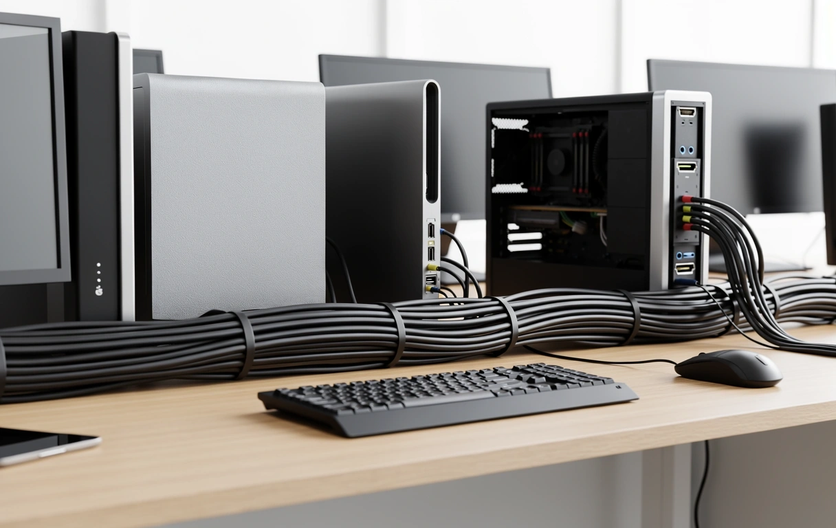 Professional technology workspace